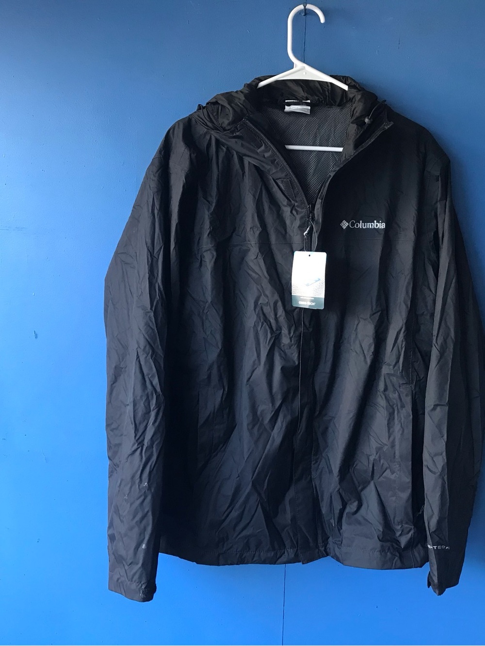 NWT Columbia Omni-Tech L Hooded Jacket Waterproof